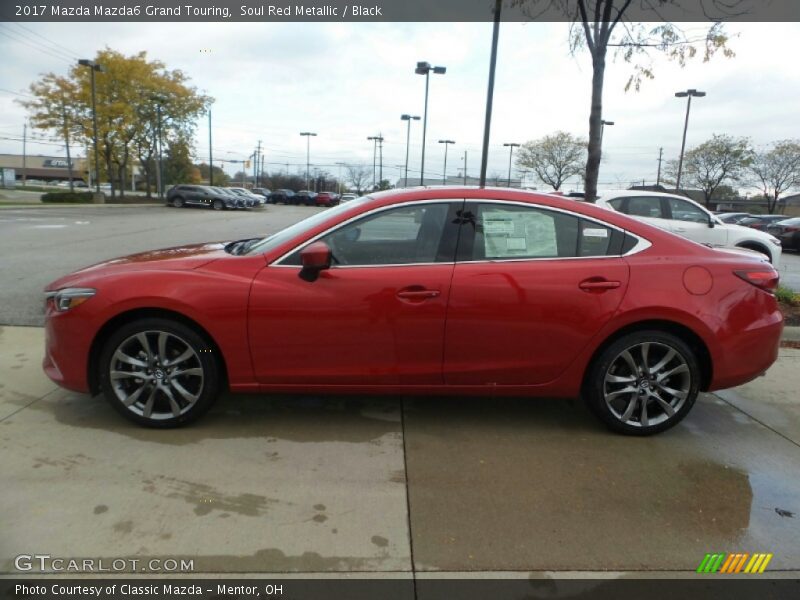 Soul Red Metallic / Black 2017 Mazda Mazda6 Grand Touring