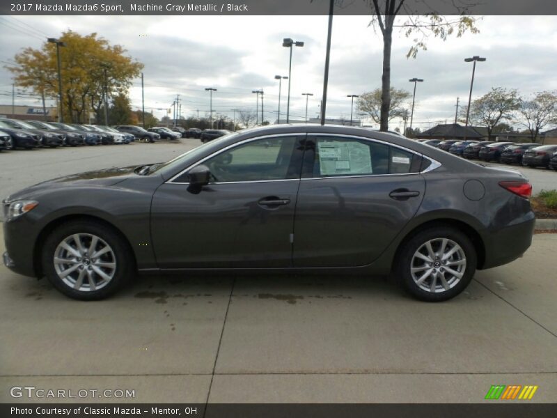 Machine Gray Metallic / Black 2017 Mazda Mazda6 Sport