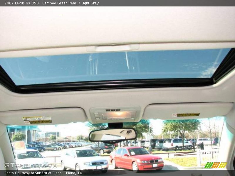 Bamboo Green Pearl / Light Gray 2007 Lexus RX 350