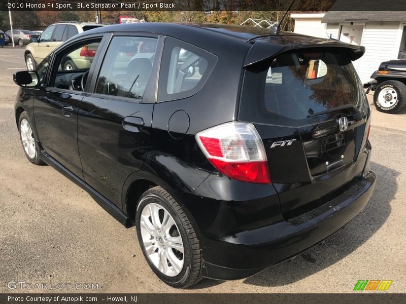Blue Sensation Pearl / Sport Black 2010 Honda Fit Sport