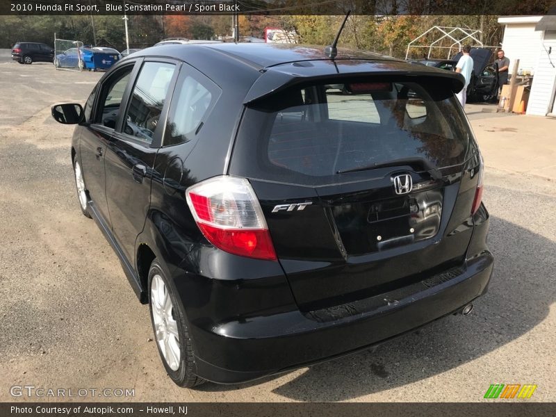 Blue Sensation Pearl / Sport Black 2010 Honda Fit Sport