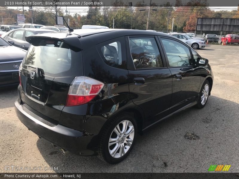 Blue Sensation Pearl / Sport Black 2010 Honda Fit Sport