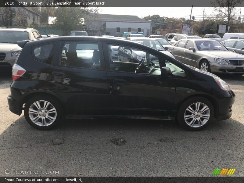 Blue Sensation Pearl / Sport Black 2010 Honda Fit Sport