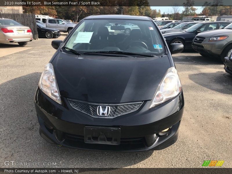 Blue Sensation Pearl / Sport Black 2010 Honda Fit Sport