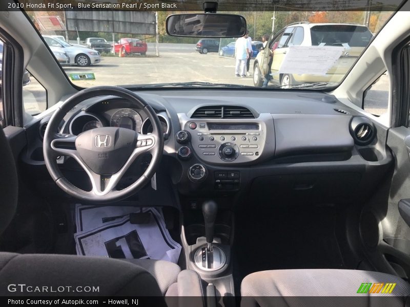 Blue Sensation Pearl / Sport Black 2010 Honda Fit Sport