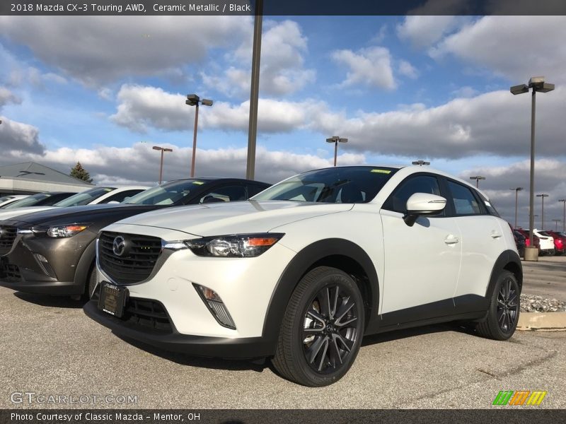 Ceramic Metallic / Black 2018 Mazda CX-3 Touring AWD