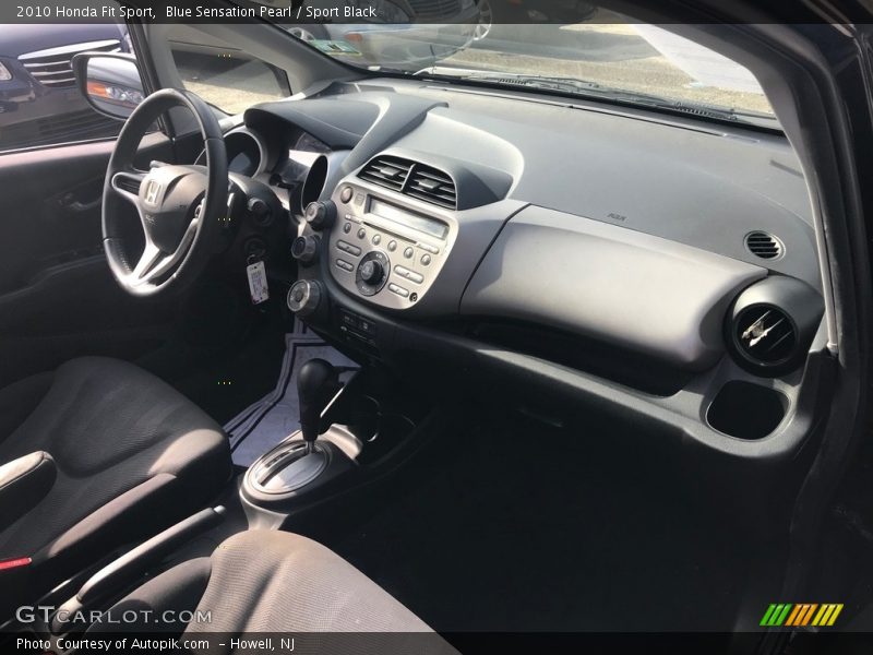Blue Sensation Pearl / Sport Black 2010 Honda Fit Sport