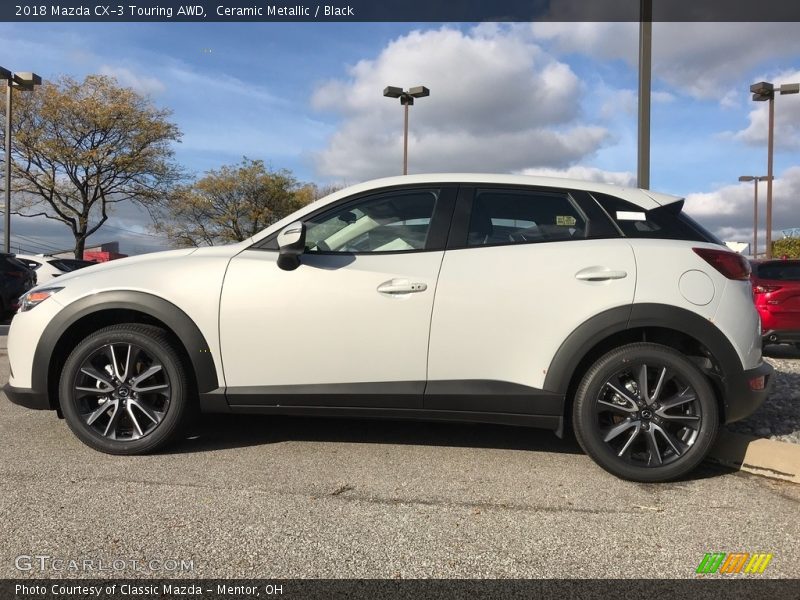 Ceramic Metallic / Black 2018 Mazda CX-3 Touring AWD