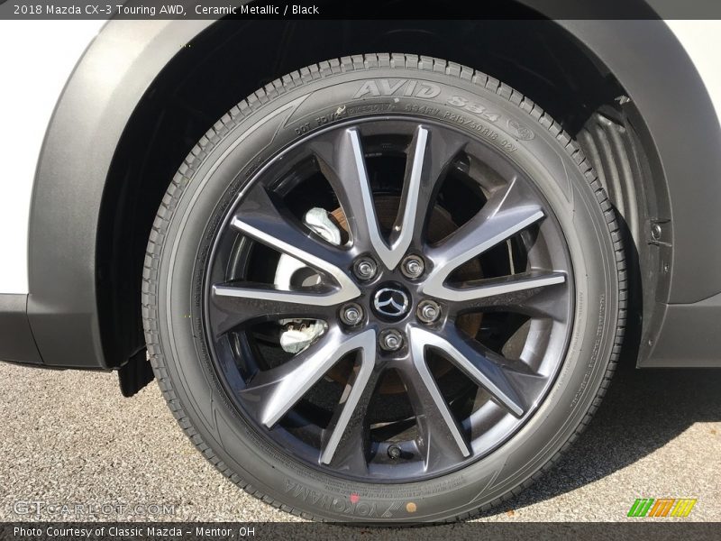 Ceramic Metallic / Black 2018 Mazda CX-3 Touring AWD