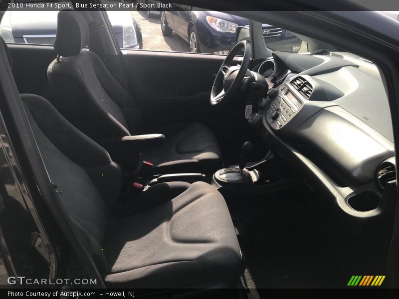 Blue Sensation Pearl / Sport Black 2010 Honda Fit Sport