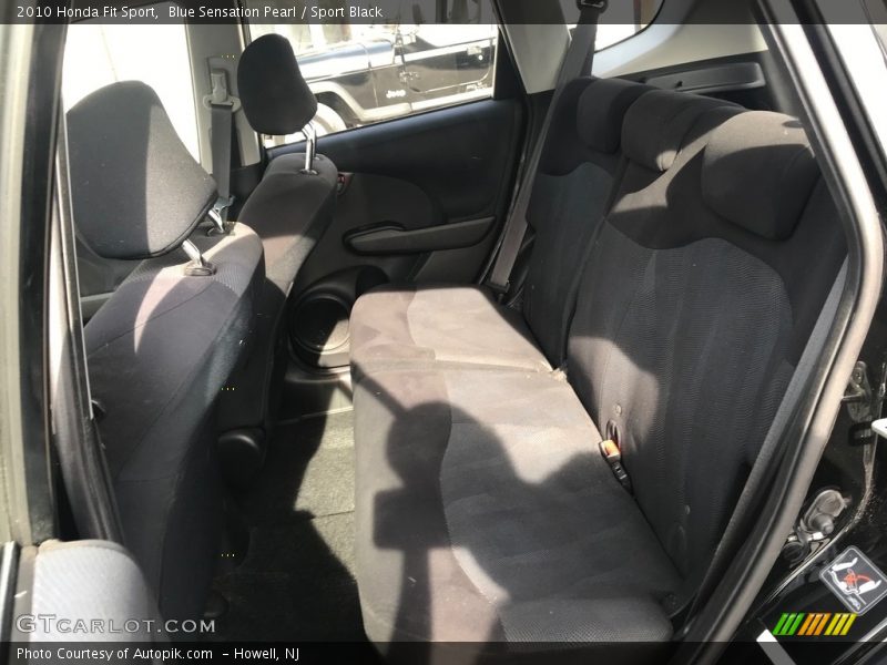 Blue Sensation Pearl / Sport Black 2010 Honda Fit Sport