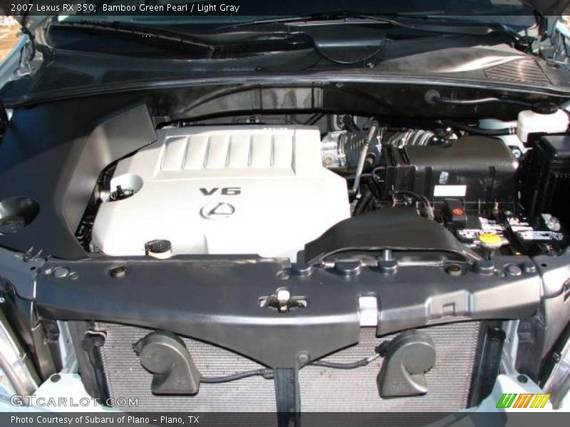 Bamboo Green Pearl / Light Gray 2007 Lexus RX 350