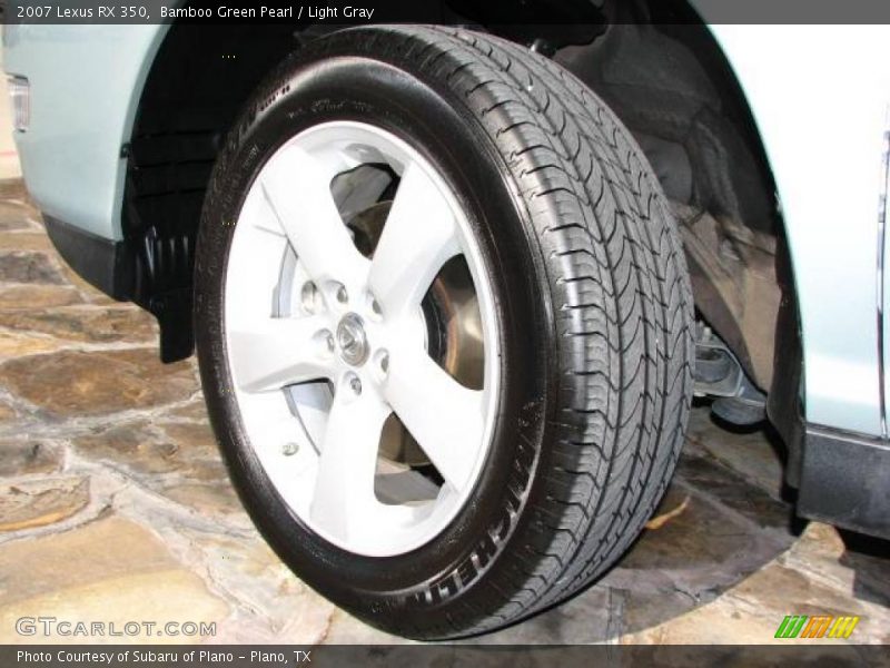 Bamboo Green Pearl / Light Gray 2007 Lexus RX 350