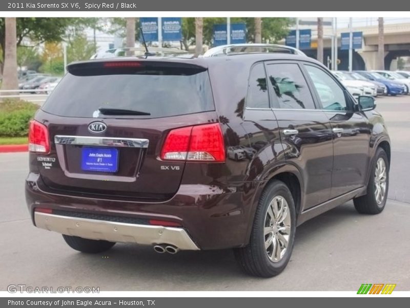 Spicy Red / Black 2011 Kia Sorento SX V6