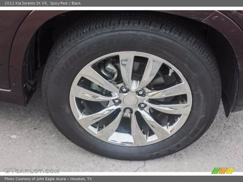Spicy Red / Black 2011 Kia Sorento SX V6