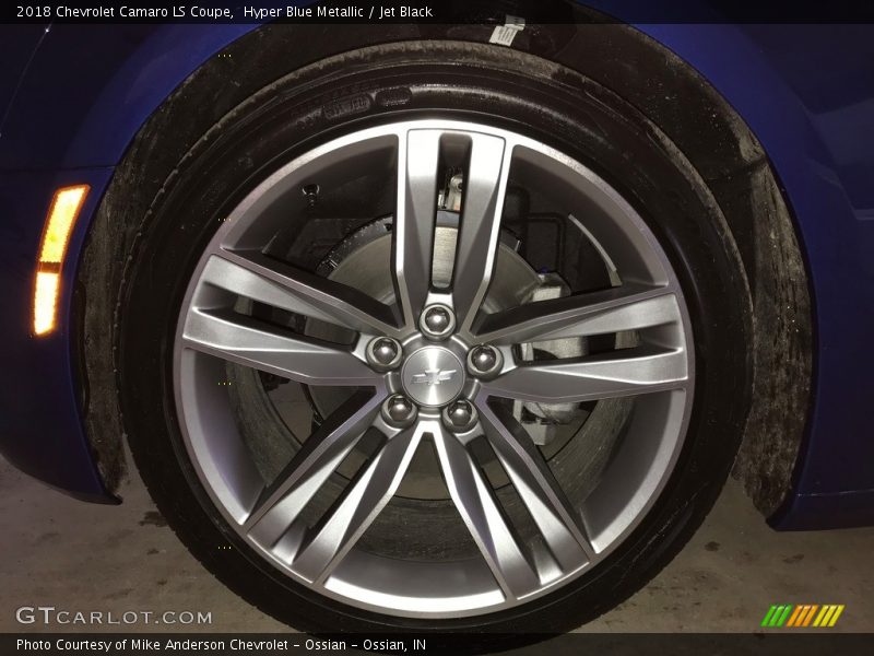 Hyper Blue Metallic / Jet Black 2018 Chevrolet Camaro LS Coupe