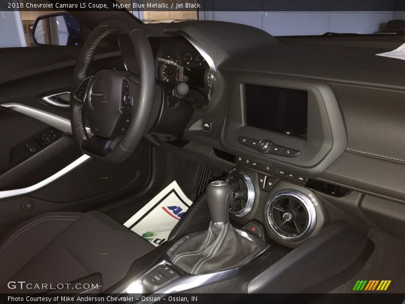 Hyper Blue Metallic / Jet Black 2018 Chevrolet Camaro LS Coupe