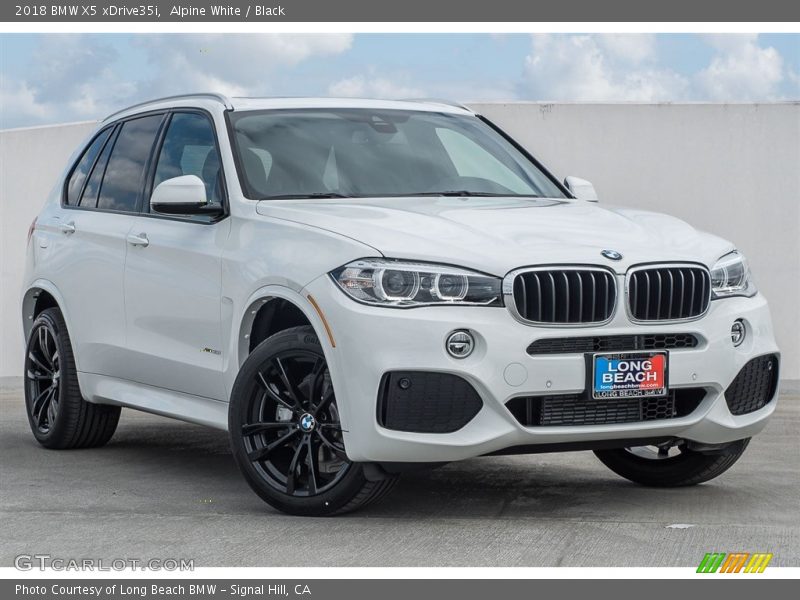 Alpine White / Black 2018 BMW X5 xDrive35i