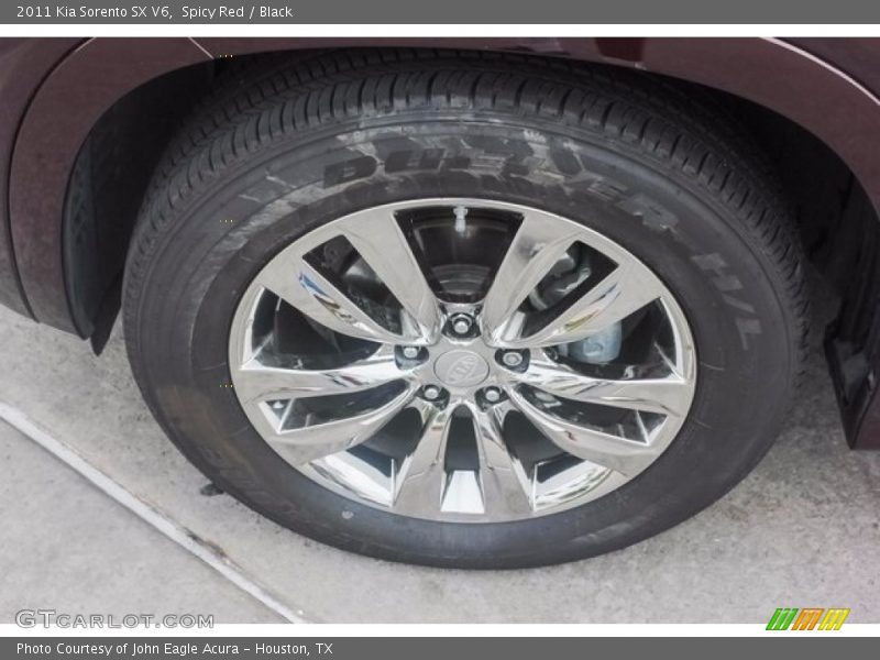 Spicy Red / Black 2011 Kia Sorento SX V6