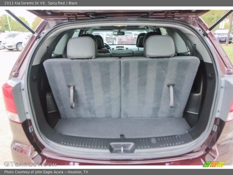 Spicy Red / Black 2011 Kia Sorento SX V6