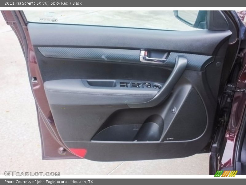 Spicy Red / Black 2011 Kia Sorento SX V6