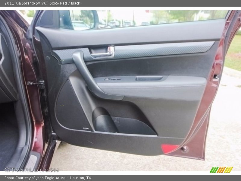 Spicy Red / Black 2011 Kia Sorento SX V6