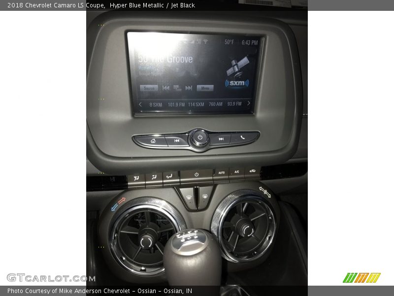 Hyper Blue Metallic / Jet Black 2018 Chevrolet Camaro LS Coupe