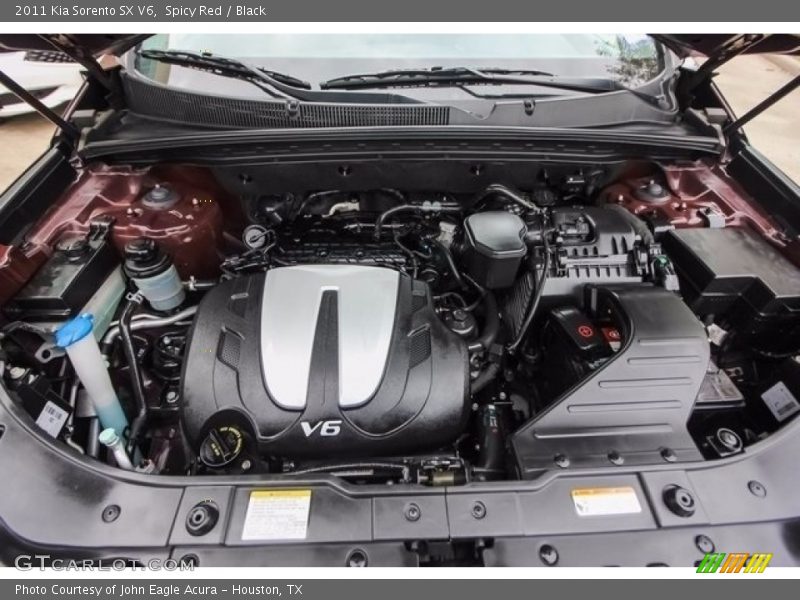Spicy Red / Black 2011 Kia Sorento SX V6