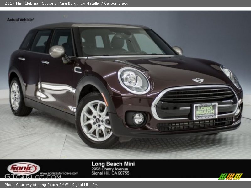 Pure Burgundy Metallic / Carbon Black 2017 Mini Clubman Cooper