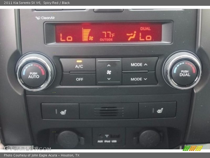 Spicy Red / Black 2011 Kia Sorento SX V6