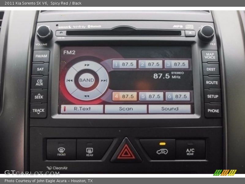 Spicy Red / Black 2011 Kia Sorento SX V6