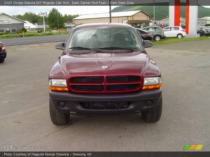 Dark Garnet Red Pearl / Dark Slate Gray 2003 Dodge Dakota SXT Regular Cab 4x4