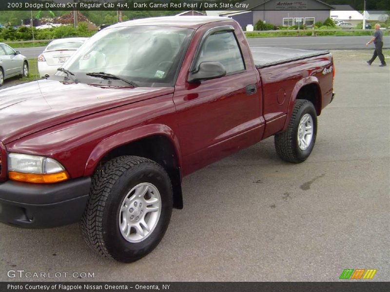 Dark Garnet Red Pearl / Dark Slate Gray 2003 Dodge Dakota SXT Regular Cab 4x4