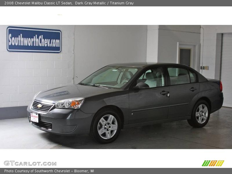 Dark Gray Metallic / Titanium Gray 2008 Chevrolet Malibu Classic LT Sedan