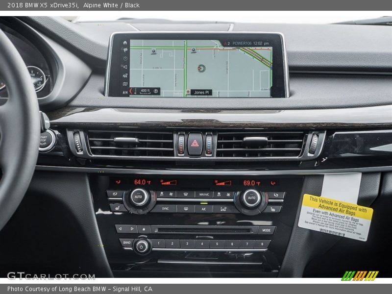 Alpine White / Black 2018 BMW X5 xDrive35i