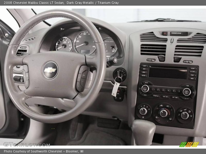 Dark Gray Metallic / Titanium Gray 2008 Chevrolet Malibu Classic LT Sedan