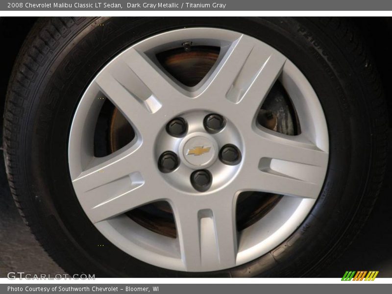 Dark Gray Metallic / Titanium Gray 2008 Chevrolet Malibu Classic LT Sedan