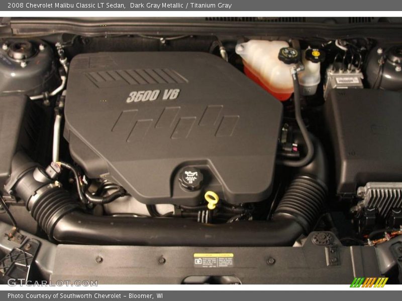 Dark Gray Metallic / Titanium Gray 2008 Chevrolet Malibu Classic LT Sedan