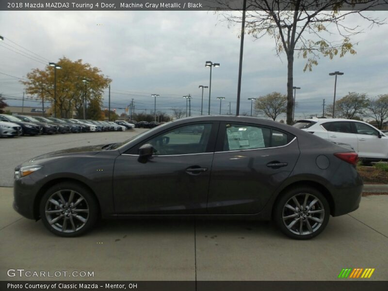 Machine Gray Metallic / Black 2018 Mazda MAZDA3 Touring 4 Door