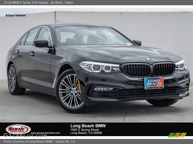 Jet Black / Black 2018 BMW 5 Series 540i Sedan