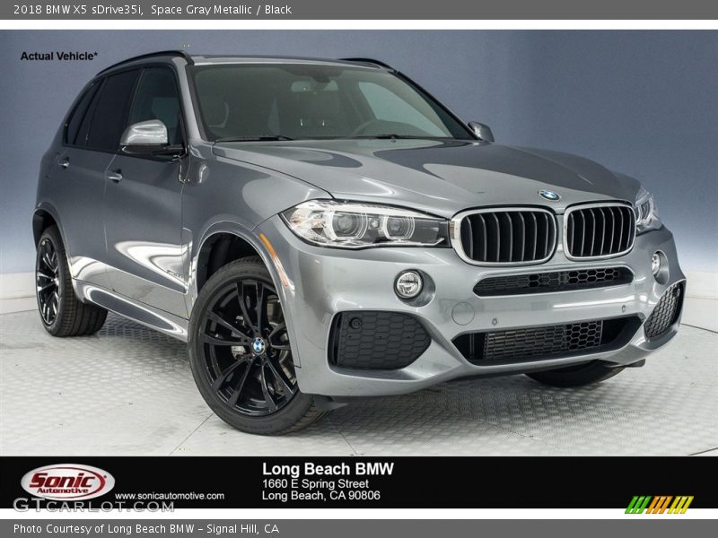 Space Gray Metallic / Black 2018 BMW X5 sDrive35i