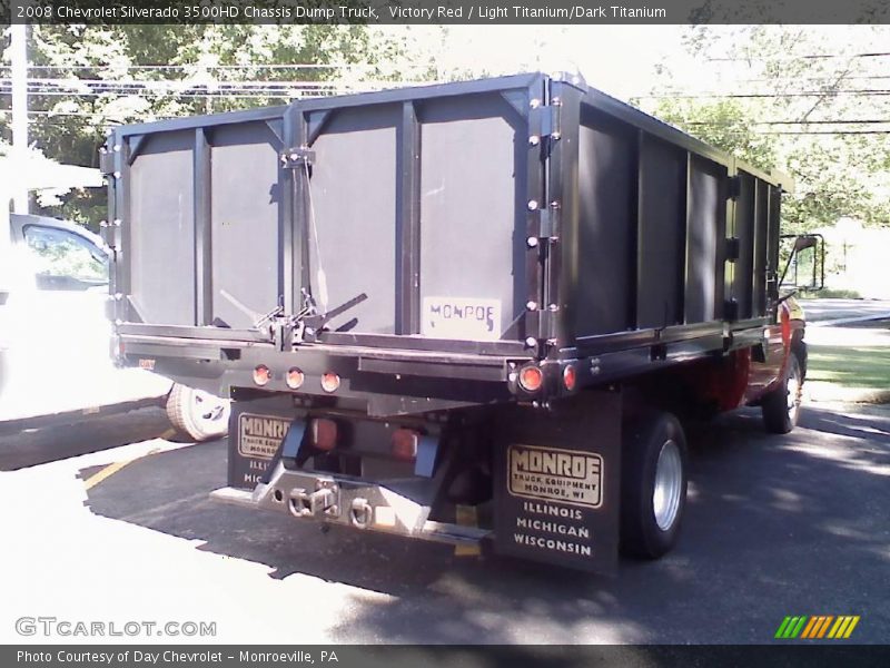 Victory Red / Light Titanium/Dark Titanium 2008 Chevrolet Silverado 3500HD Chassis Dump Truck