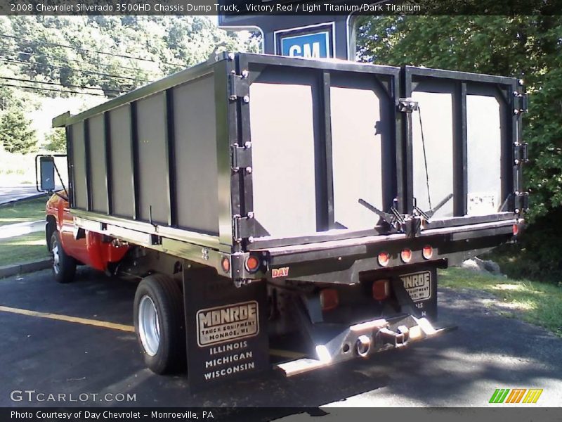 Victory Red / Light Titanium/Dark Titanium 2008 Chevrolet Silverado 3500HD Chassis Dump Truck