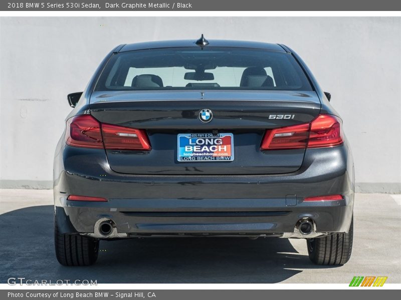 Dark Graphite Metallic / Black 2018 BMW 5 Series 530i Sedan