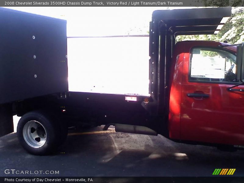 Victory Red / Light Titanium/Dark Titanium 2008 Chevrolet Silverado 3500HD Chassis Dump Truck
