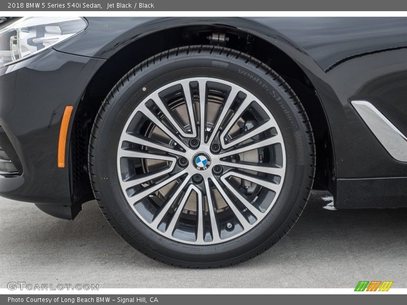 Jet Black / Black 2018 BMW 5 Series 540i Sedan