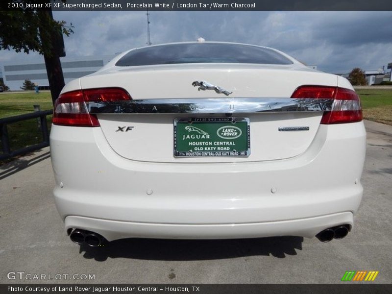 Porcelain White / London Tan/Warm Charcoal 2010 Jaguar XF XF Supercharged Sedan