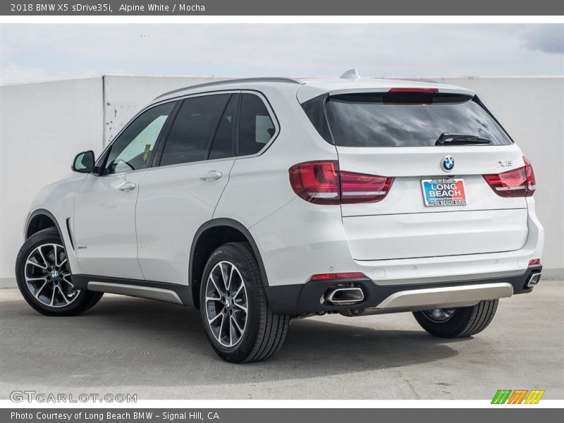 Alpine White / Mocha 2018 BMW X5 sDrive35i