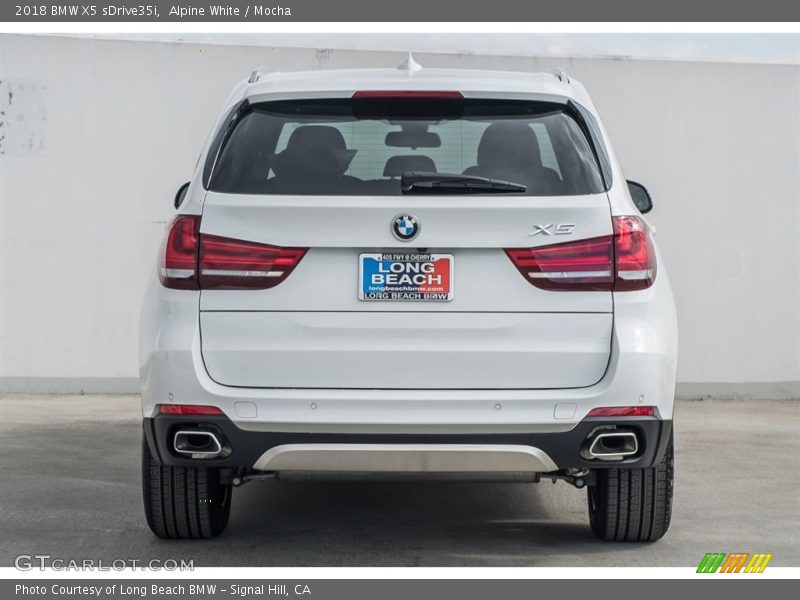 Alpine White / Mocha 2018 BMW X5 sDrive35i