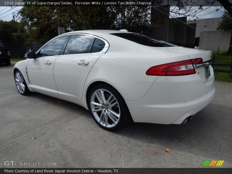 Porcelain White / London Tan/Warm Charcoal 2010 Jaguar XF XF Supercharged Sedan